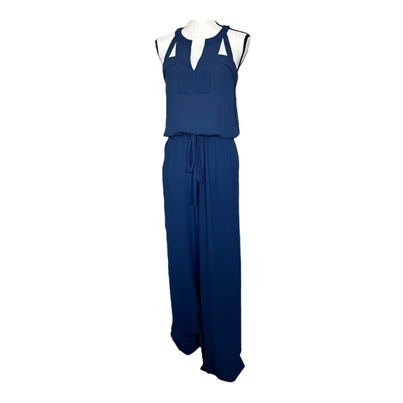 BCBGMaxAzria Womens Calhoun Jumpsuit Dark Ink XS - Picture 1 of 14